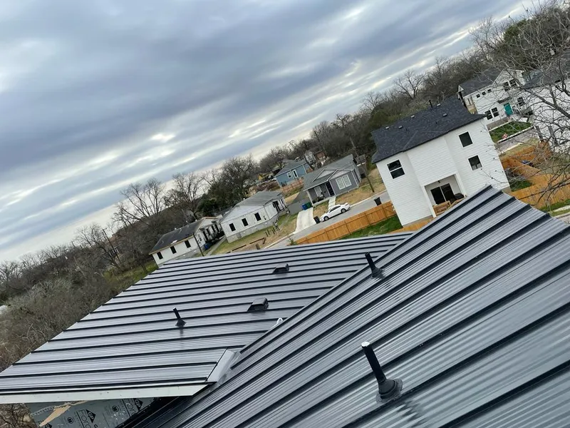 Standing seam metal roof panels with vents for Skylight Repair in Redwood Falls